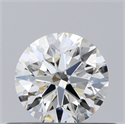 Natural Diamond 0.45 Carats, Round with Excellent Cut, J Color, VVS1 Clarity and Certified by GIA