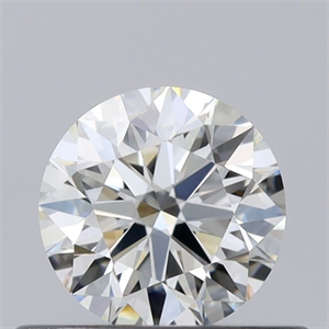 Picture of Natural Diamond 0.45 Carats, Round with Excellent Cut, J Color, VVS1 Clarity and Certified by GIA