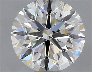 Picture of Natural Diamond 0.40 Carats, Round with Very Good Cut, J Color, VVS2 Clarity and Certified by GIA