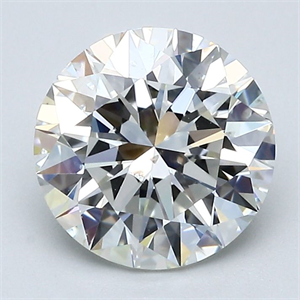 Picture of Natural Diamond 2.15 Carats, Round with Excellent Cut, I Color, SI1 Clarity and Certified by GIA