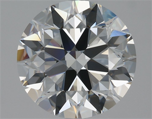 Picture of Natural Diamond 1.90 Carats, Round with Excellent Cut, F Color, IF Clarity and Certified by GIA