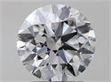 Natural Diamond 1.80 Carats, Round with Excellent Cut, F Color, VVS2 Clarity and Certified by GIA