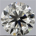 Natural Diamond 0.40 Carats, Round with Very Good Cut, I Color, VVS2 Clarity and Certified by GIA