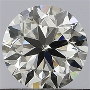 Picture of Natural Diamond 0.40 Carats, Round with Very Good Cut, I Color, VVS2 Clarity and Certified by GIA