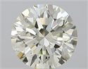 Natural Diamond 2.36 Carats, Round with Excellent Cut, K Color, IF Clarity and Certified by IGI