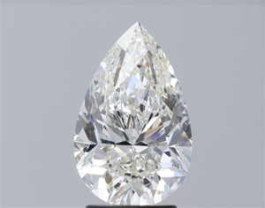 Picture of Natural Diamond 3.00 Carats, Pear with  Cut, I Color, SI1 Clarity and Certified by GIA