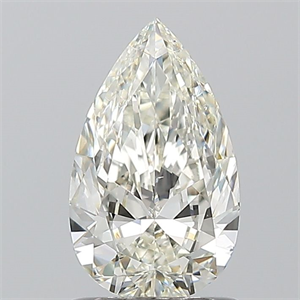 Picture of Natural Diamond 1.00 Carats, Pear with  Cut, H Color, VS1 Clarity and Certified by IGI