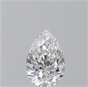 Natural Diamond 1.51 Carats, Pear with  Cut, D Color, VVS2 Clarity and Certified by GIA