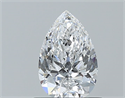 Natural Diamond 0.71 Carats, Pear with  Cut, D Color, VS2 Clarity and Certified by GIA