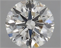 Natural Diamond 0.54 Carats, Round with Excellent Cut, K Color, SI1 Clarity and Certified by GIA