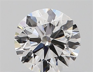 Picture of Natural Diamond 0.40 Carats, Round with Very Good Cut, D Color, VS2 Clarity and Certified by GIA