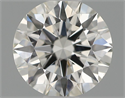 Natural Diamond 0.52 Carats, Round with Excellent Cut, H Color, SI1 Clarity and Certified by IGI