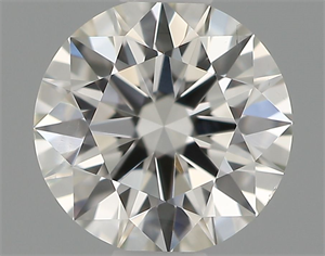 Picture of Natural Diamond 0.52 Carats, Round with Excellent Cut, H Color, SI1 Clarity and Certified by IGI