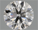 Natural Diamond 0.50 Carats, Round with Very Good Cut, F Color, SI1 Clarity and Certified by IGI