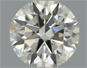 Natural Diamond 0.50 Carats, Round with Excellent Cut, H Color, VS2 Clarity and Certified by IGI