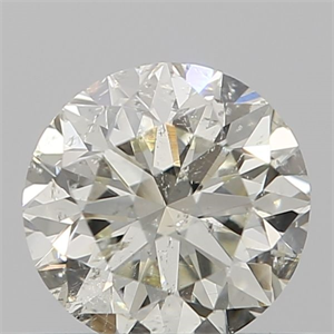 Picture of Natural Diamond 0.50 Carats, Round with Very Good Cut, J Color, SI2 Clarity and Certified by IGI