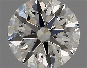 Picture of Natural Diamond 0.43 Carats, Round with Excellent Cut, H Color, VS1 Clarity and Certified by IGI