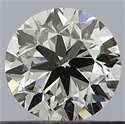 Natural Diamond 0.50 Carats, Round with Very Good Cut, I Color, VS2 Clarity and Certified by GIA