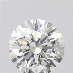 Picture of Natural Diamond 0.41 Carats, Round with Excellent Cut, K Color, VVS1 Clarity and Certified by GIA