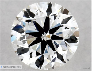 Picture of Natural Diamond 0.40 Carats, Round with Very Good Cut, E Color, SI1 Clarity and Certified by GIA