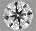 Natural Diamond 0.50 Carats, Round with Very Good Cut, F Color, I1 Clarity and Certified by GIA