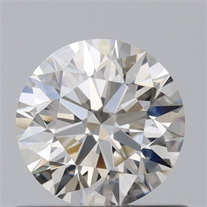 Picture of Natural Diamond 0.56 Carats, Round with Excellent Cut, K Color, VS1 Clarity and Certified by GIA