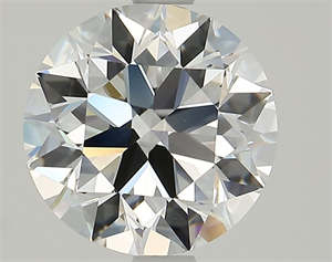 Picture of Natural Diamond 1.90 Carats, Round with Excellent Cut, D Color, VVS2 Clarity and Certified by GIA