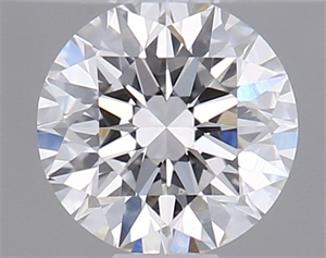 Picture of Natural Diamond 0.41 Carats, Round with Excellent Cut, F Color, VS2 Clarity and Certified by GIA