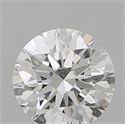 Natural Diamond 0.50 Carats, Round with Excellent Cut, F Color, I1 Clarity and Certified by GIA