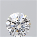 Natural Diamond 0.45 Carats, Round with Excellent Cut, F Color, SI1 Clarity and Certified by GIA