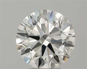 Picture of Natural Diamond 3.12 Carats, Round with Excellent Cut, K Color, VS2 Clarity and Certified by GIA