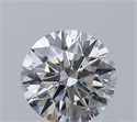 Natural Diamond 0.46 Carats, Round with Excellent Cut, F Color, SI2 Clarity and Certified by GIA