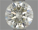 Natural Diamond 0.51 Carats, Round with Excellent Cut, J Color, IF Clarity and Certified by IGI