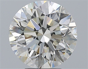 Picture of Natural Diamond 5.00 Carats, Round with Excellent Cut, J Color, VS2 Clarity and Certified by GIA