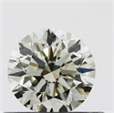 Natural Diamond 0.41 Carats, Round with Very Good Cut, I Color, IF Clarity and Certified by IGI