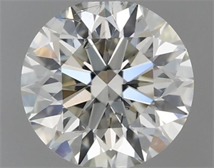 Picture of Natural Diamond 0.40 Carats, Round with Excellent Cut, I Color, SI1 Clarity and Certified by IGI