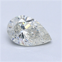 Natural Diamond 1.51 Carats, Pear with  Cut, J Color, SI2 Clarity and Certified by GIA