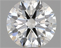 Natural Diamond 0.40 Carats, Round with Excellent Cut, H Color, VS1 Clarity and Certified by GIA