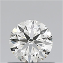 Natural Diamond 0.55 Carats, Round with Excellent Cut, H Color, VS1 Clarity and Certified by IGI