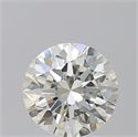 Natural Diamond 3.01 Carats, Round with Excellent Cut, K Color, SI1 Clarity and Certified by GIA