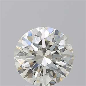 Picture of Natural Diamond 3.01 Carats, Round with Excellent Cut, K Color, SI1 Clarity and Certified by GIA