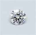 Natural Diamond 0.40 Carats, Round with Very Good Cut, F Color, VS2 Clarity and Certified by GIA