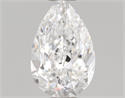 Natural Diamond 0.90 Carats, Pear with  Cut, D Color, VVS1 Clarity and Certified by GIA