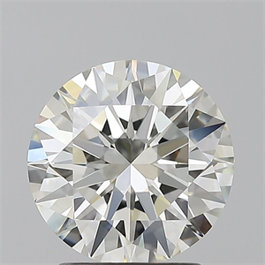 Picture of Natural Diamond 2.16 Carats, Round with Excellent Cut, I Color, VVS2 Clarity and Certified by IGI