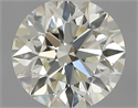 Natural Diamond 0.44 Carats, Round with Excellent Cut, K Color, VVS1 Clarity and Certified by IGI