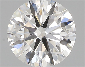 Picture of Natural Diamond 0.44 Carats, Round with Excellent Cut, E Color, VS2 Clarity and Certified by GIA