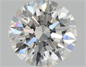 Natural Diamond 1.52 Carats, Round with Excellent Cut, H Color, VVS2 Clarity and Certified by GIA