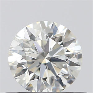 Picture of Natural Diamond 0.44 Carats, Round with Excellent Cut, I Color, SI1 Clarity and Certified by GIA