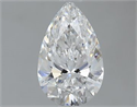 Natural Diamond 1.01 Carats, Pear with  Cut, E Color, SI1 Clarity and Certified by GIA