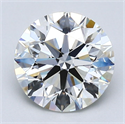 Natural Diamond 1.91 Carats, Round with Excellent Cut, I Color, VS1 Clarity and Certified by GIA